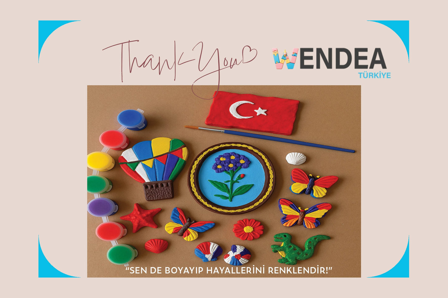 WENDEA Sulu boyama figürleri set