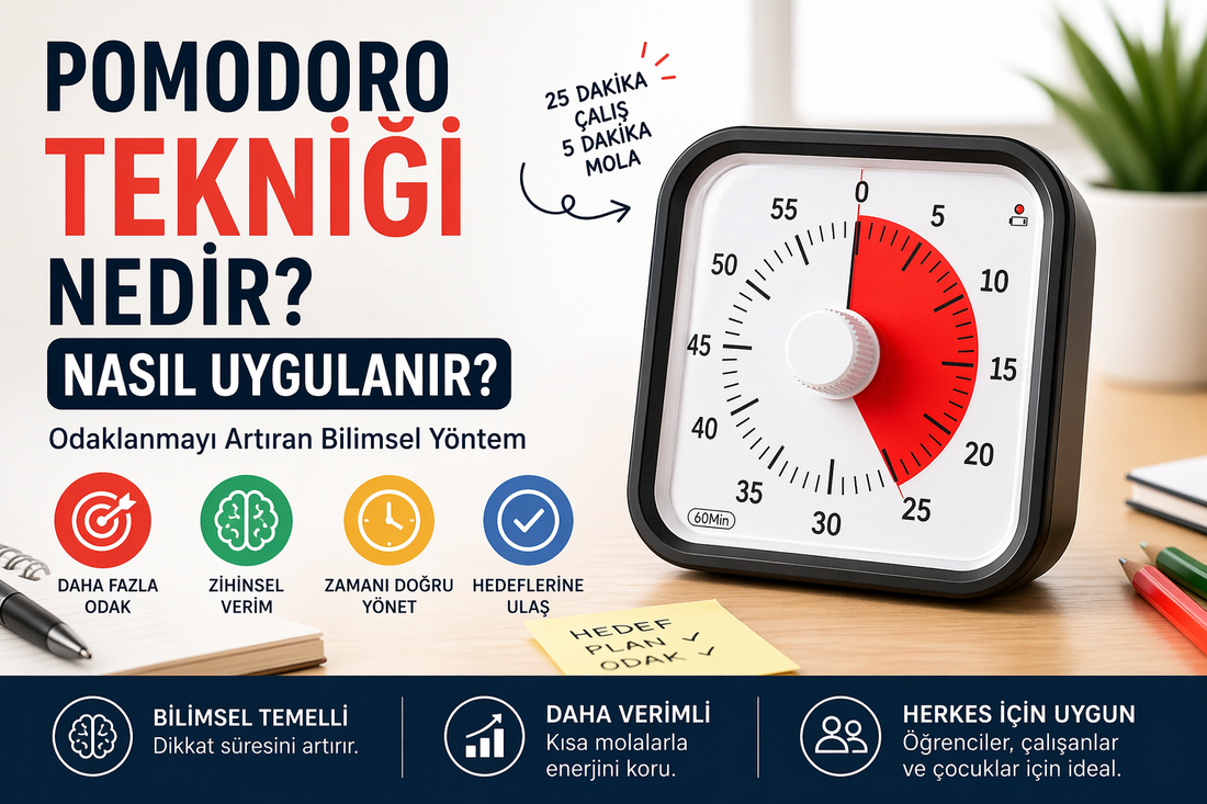 Pomodoro Tekniği Nedir? Odaklanamayanlar İçin En Etkili Yöntem