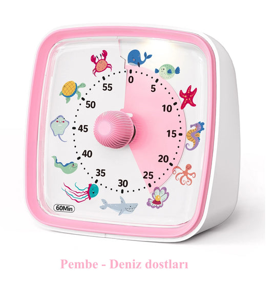 Renkli & Görsel Zamanlayıcı – Çocuklar, Aile ve Eğitim, Spor, Mutfak için Odak ve Zaman Yönetimi Saati