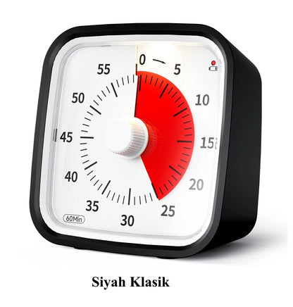 Renkli & Görsel Zamanlayıcı – Çocuklar, Aile ve Eğitim, Spor, Mutfak için Odak ve Zaman Yönetimi Saati